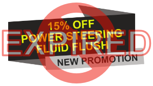 Expired - 15% off power steering fluid flush