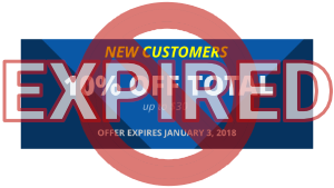 Excel Current Promo Ends January 3, 2018