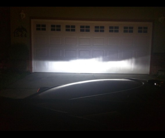 LED Bulbs On Garage